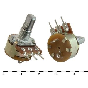 Потенциометр RUICHI S16KN1-B 10K L15F, угол поворота 300