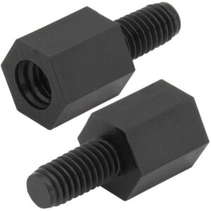 Стойка монтажная для печатной платы RUICHI HTS-306B, резьба М3, шестигранная, материал нейлон-66, черная