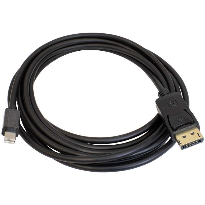 Кабель RUICHI MDP-DP-1.5M, Mini-DisplayPort (m) (прямой) - DisplayPort (m) (прямой), 1.5м, черный