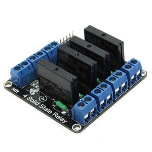 Электронный модуль RUICHI 4-CH 5V Solid-state Relay(Red)