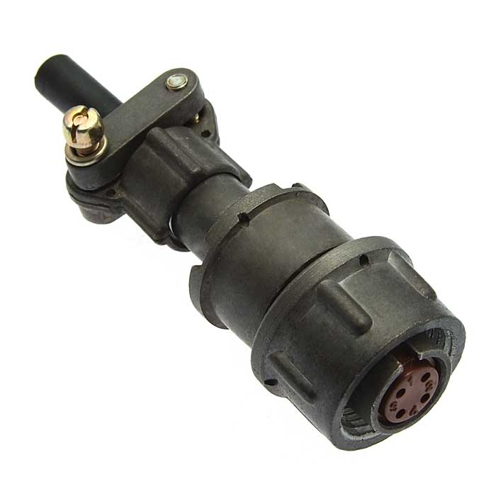 Разъём RUICHI RM14-4-TK-S-D кабельная прямая неэкранированная розетка (аналог 2рмт14)