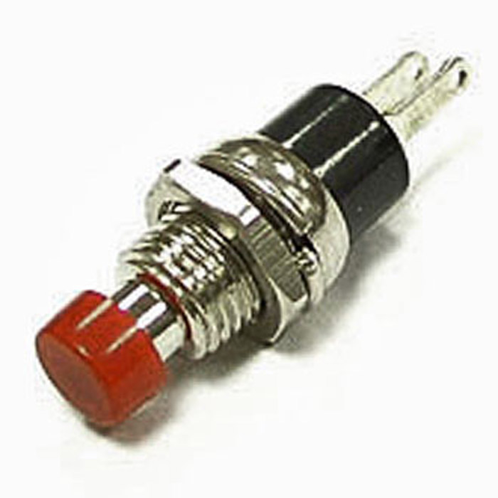 Кнопочный переключатель RUICHI PBS-10C-2, ON-(OFF), красный
