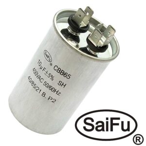 Пусковой конденсатор SAIFU CBB65, 10 мкФ, 450 В