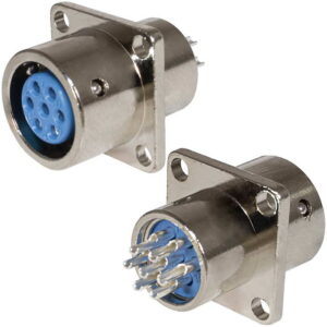 Разъём быстроразъёмный RUICHI XS12-7 (Zn) panel jack, 7-ми контактый