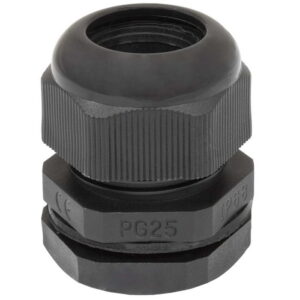 Кабельный ввод RUICHI PG25 (15-20) Черный, полипропилен