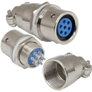 Разъём быстроразъёмный XS12-7 (Zn) panel-cable jack, 7-ми контактый