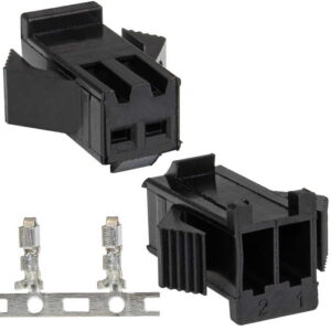 Разъем питания низковольтный RUICHI SM-2F 2.54mm + Terminal, гнездо, с контактами
