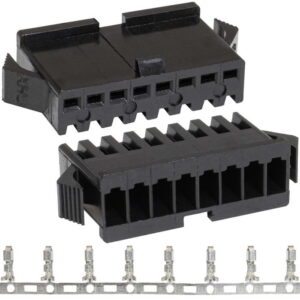 Разъем питания низковольтный RUICHI SM-8F 2.54mm + Terminal, гнездо, с контактами