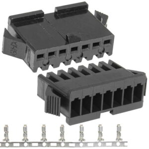 Разъем питания низковольтный RUICHI SM-7F 2.54mm + Terminal, гнездо, с контактами