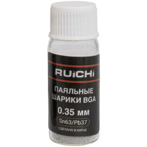 Шарики для реболлинга BGA RUICHI SB-SN63PB37-D035-Q25K, 0.35 мм, Sn63/Pb37, 25000 шт
