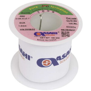 Припой ASAHI Sn99.3/CU0.7 d1.0mm 100g бессвинцовый, с флюсом CLF5160