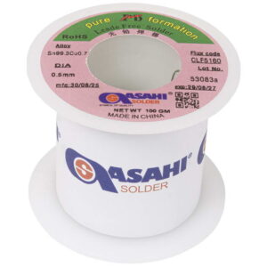 Припой ASAHI Sn99.3/CU0.7 d0.5mm 100g бессвинцовый, с флюсом CLF5160