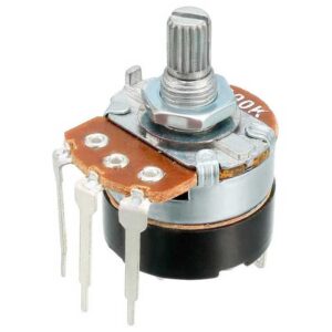 Потенциометр поворотный RUICHI WH138-4 KC, 10 кОм, 0,2 Вт, угол поворота 300°±10°